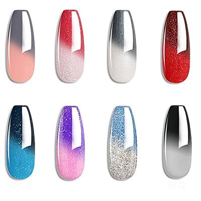 Amazon.com : Color Changing Gel Nail Polish 1 PC, 30 Colors Temperature  Changing Colors Red Pink Purple Mood Changing Long Lasting Soak Off Gel  Nail Polish, Festive Manicure DIY Special Gifts for