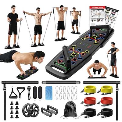 Portable Home Gym, Pilates Bar & Resistance Band Bar Combo Set.  Multifunctional Fitness Equipment That Supports Full-Body Workouts - with  Workout Poster and Video - Yahoo Shopping