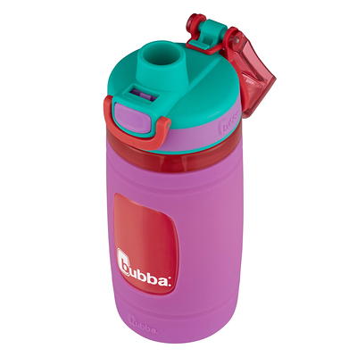 Bubba Flo Kids Water Bottle with Silicone Sleeve Crystal Ice, 16 oz