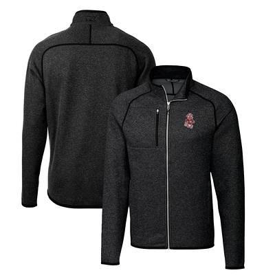 Seattle Mariners Antigua Fortune Big & Tall Quarter-Zip Pullover Jacket -  Heather Black