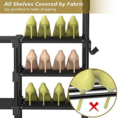 HITHIM 5 Tier Long Shoe Rack,Stackable Wide Shoe Shelf for Shoe Storage,Sturdy  Shoe Stand,Non-Woven Fabric Shoe Organizer for Closet,Upgrade Shoe Holder  for Entryway, Doorway and Bedroom - Yahoo Shopping