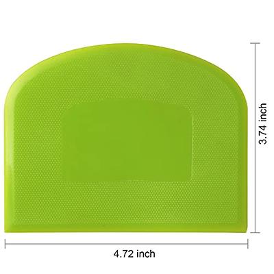 2PCS Flexible plastic Dough Scraper, Food Safe Bench Scraper with