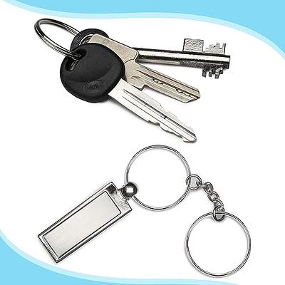 Zonon 2000 Pcs 1'' Silver Split Key Rings Metal Split Keychain
