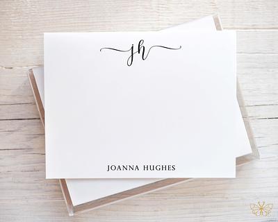 Personalized Professional FLAT CARD Stationery for Men or Women, Formal  Business Stationary Note Cards and Envelopes- PRESTIGE FLAT - Yahoo Shopping