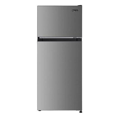 Magic Chef 4.4 Cubic Foot Refrigerator/Freezer (Stainless St