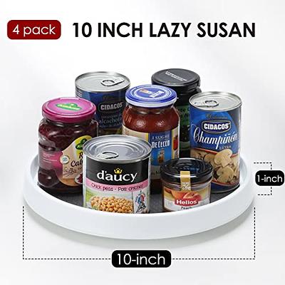 Set of 8, Stackable Clear Bins with Removable Dividers - Food