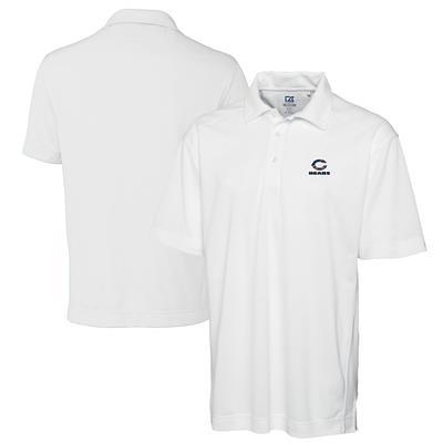 Men's Cutter & Buck White Detroit Lions Big Tall DryTec Genre Textured Solid Polo