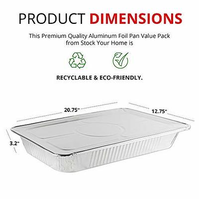 200 Bulk Loaf Pans 5lb Aluminum Foil Baking Tins Catering Heavy Duty Deep Dish