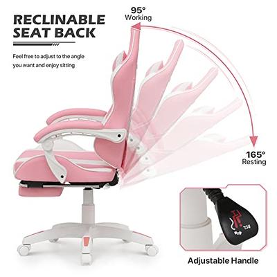 MoNiBloom Massage Video Gaming Recliner Chair, Ergonomic Computer