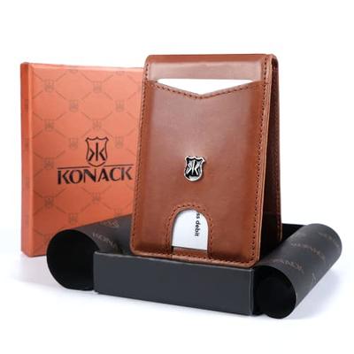 Latest Fashion Genuine Leather Men's Small & thin Wallets