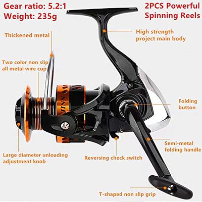 Rod and Reel Combo Telescopic Sea Rod 5.2:1 Speed Ratio Fishing