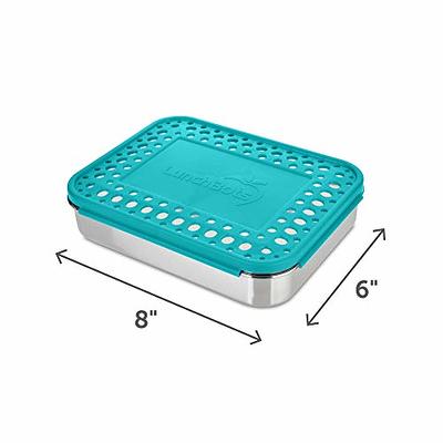 LunchBots Large Cinco Stainless Steel Lunch Container - Five Section Design  Holds a Variety of Foods - Metal Bento Box - Dishwasher Safe - Stainless  Lid - Aqua Dots - Yahoo Shopping