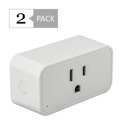Enbrighten Outdoor Wi-Fi Plug-In Smart Dual Outlet, Set of 2