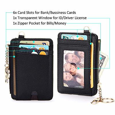 Durable Fashion Card Holder Zipper Coin Wallet Minimalist Front Pocket  Wallet - Temu