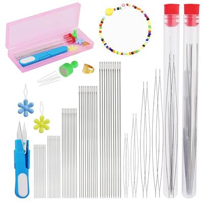 4 Large Eye Curved Bead Embellishment Needles, 5.3 inch Stainless Steel Bead  Spinning Needle with Handle, Used for Automatic Beading Machine, Waist Bead  Bracelet Necklace DIY Manual Bead Making - Yahoo Shopping