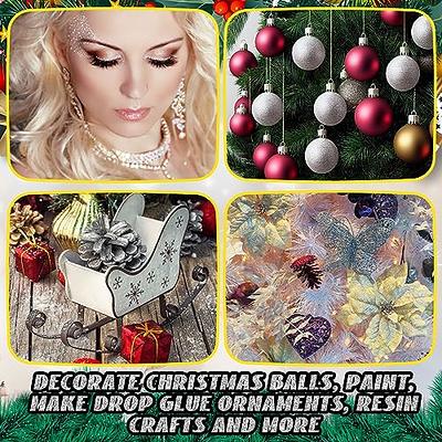 Yaomiao Christmas Decor Glitter Powder, 17.6oz/ 500g Iridescent Craft  Glitter Powder 1/24 0.1mm Nail Glitter with Bucket and Spoon for Epoxy  Resin Scrapbooking DIY Craft Tumblers Painting (White) - Yahoo Shopping