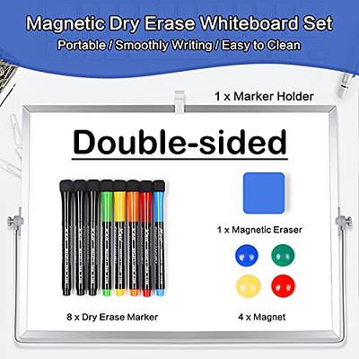 MaxGear 16 x 12 Large White Board with Stands, Double-Sided Magnetic Dry  Erase Easel Board for Kids, Portable Whiteboard for Home, Office, School 