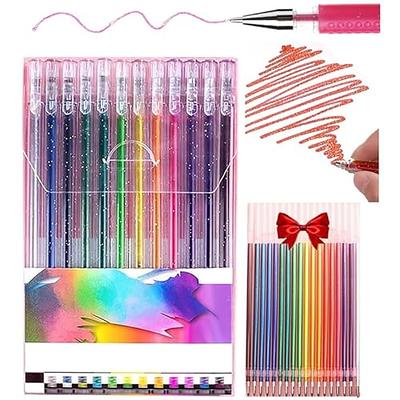 48X Gel Pens Color Glitter Set For Coloring Books Drawing Art Marker Adult  Kids