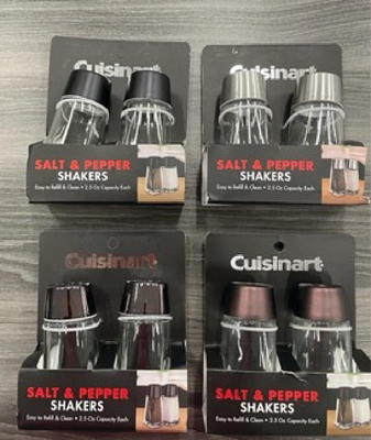 CUISINART SALT AND PEPPER SHAKERS 