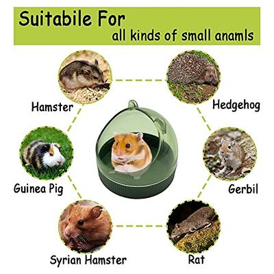 Hamster Food Bowl Acrylic Feeder Small Animal Water Dish and Feeding Bowl  Prevent Tipping Moving for Hamster Gerbil Rat Dwarf Hamster Syrian Hamsters