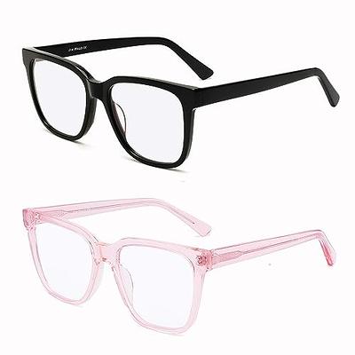 Blue Light Blocking Glasses Women/Men,Retro Round Anti Eyestrain Computer  Gaming Glasses(2Pack)