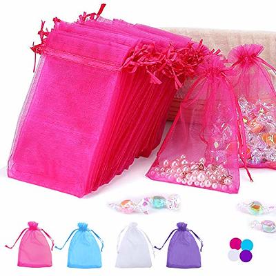 100 pcs 5x7 inch ORGANZA BAGS Pouches - Wedding FAVORS Drawstring