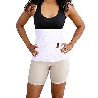 Abdominal Binders Post Surgery Postpartum Belly Wrap Cotton Belly Binder C  Section Belly Band After Post Baby delivery Belt Wrap White