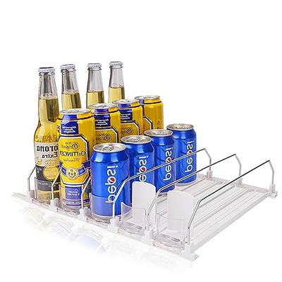 Four Grids Soda Organizer Refrigerator Beer Cans Drink Holder