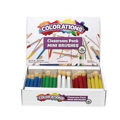 Colorations® Mini-Brush Classroom Value Pack - Set of 60 - Yahoo Shopping