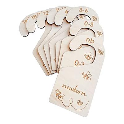 Baby Nest Designs 20x Baby Hangers for Closet with 7X Baby Closet Dividers  for Nursery Velvet Baby Clothes Hangers Unisex Newborn Essentials Baby Size