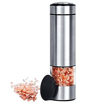 Electric Gravity Salt And Pepper Grinder Mill Set Stand Spice Jar Automatic  Battery Powered Spice Pepper Mills Grinder