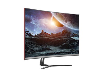 GTek 165Hz 2K Gaming Monitor, 27 Inch Frameless Display QHD 2560 x 1440P,  Curved 1800R, VA 1ms MPRT, Supports 144Hz HDR, FreeSync, DisplayPort/HDMI