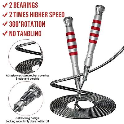 GUMWIG Speed Jump Rope, Double Under Jumping Rope, Aluminium Handle Skipping  Rope for Self-Locking Which is Easy to Adjust Length, Removable Weight,  Boxing Crossfit Fitness Training for Men Women - Yahoo Shopping