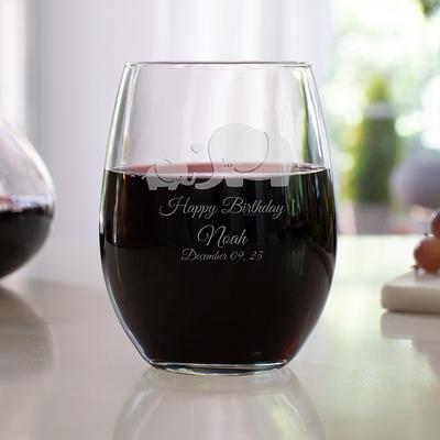 Elephant Stemless Wine Glass