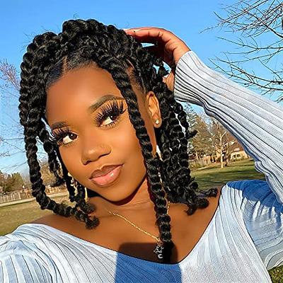  7 Packs Crochet Box Braids Curly Ends 10 Inch Crochet Braids  Box Braid Crochet Hair for Black Women (10 Inch, 1B) : Beauty & Personal  Care