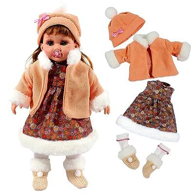 Baby Doll Clothes for 12 13 14 15 16 Inch Dolls, 4 Piece Set Flower  Princess Doll Dress, Sweater Costume, Cute Alive Doll Accessories Outfits  for Christmas Birthday Gift for Little Girls - Yahoo Shopping
