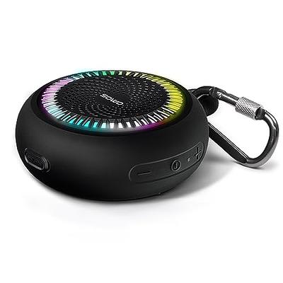  Portable Speaker, Wireless Bluetooth Speaker, IPX7 Waterproof,  25W Loud Stereo Sound, Bassboom Technology, TWS Pairing, Built-in Mic, 16H  Playtime with Lights for Home Outdoor - Black : Electronics