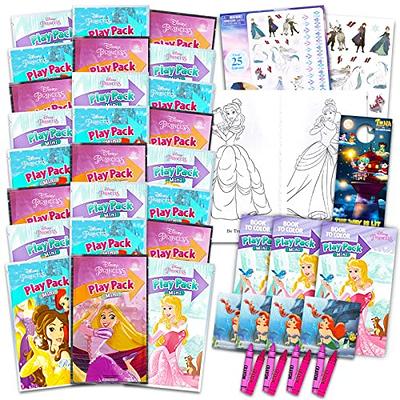 Bendon Pack of 30 Grab & Go Play Pack Assortment for Boys & Girls, Bulk  Party Favor Set, Stickers Coloring Books Crayons Featuring Disney Princess