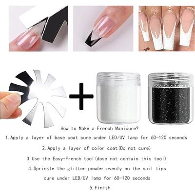 Superfine French Nail Glitter Powder - Black White Snow Design Sugar Shiny  Effect Candy Glitter Flakes Pigment Dust Gel Polish Manicure Accessories  DIY Crafts (2 Bottles) (MN 2pcs (3)) - Yahoo Shopping