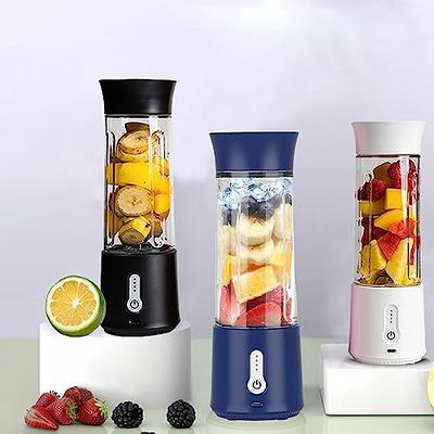 6 Blades Portable Juicer Cup Juicer Fruit Juice Cup Automatic 400ml  Electric Juicer Smoothie Blender Household Ice Crush Cup