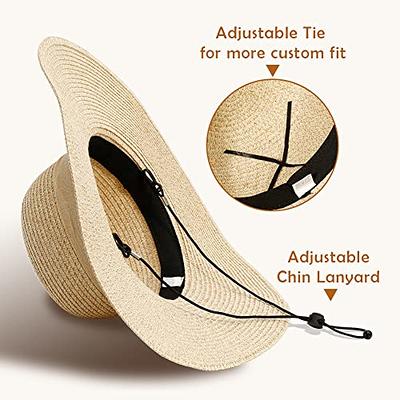 HINDAWI Sun Hats for Women Wide Brim Sun Hat UV Protection Caps Floppy  Beach Packable Visor