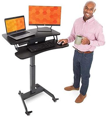  Mount-It! Mobile Standing Height Desk, Portable Podium and  Rolling Presentation Lectern, Laptop Stand Up Desk with Caster Wheels  (MI-7971) : Office Products