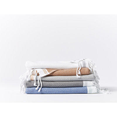 6-Piece Bibb Home 100% Egyptian Cotton Towel Set