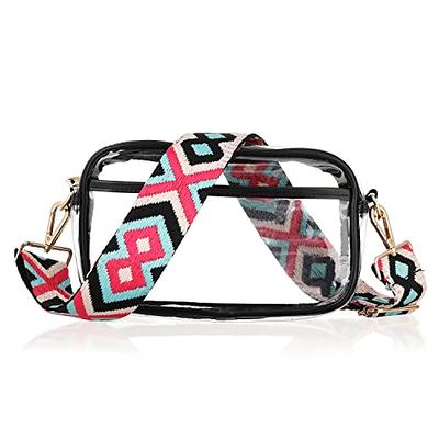 Packed Party Strap For Clear Cooper Crossbody Bag; Spirit Squad Confetti  Strap For Women and Girls Fashion Purse, Handbag; Trendy for Ladies at  School, Work, Travel, and the Stadium (Rally Red) 