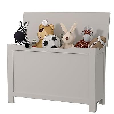 Yofe White Wooden Lift Top Storage/Box Organizer/Kid's Toy Chest with 2 Safety Hinge, Bench for Bedroom/Entryway/Living Room, White 1