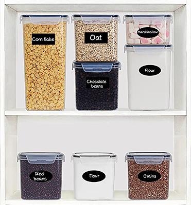 Skroam 36 Pack Food Storage Containers (18 Airtight Kitchen Storage & 18  Lids), Plastic BPA-Free Meal Prep Container for Pantry Organizers and  Storage
