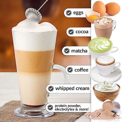 Zulay Powerful Milk Frother Handheld Foam Maker for Lattes - Whisk