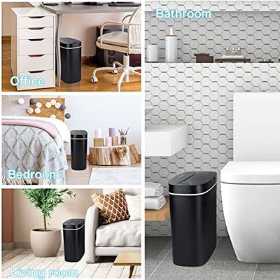 Automatic Trash Can with Lid,14.5 Gallon Smart Trash Can, 55L Motion Sensor  Trash Can (use 13 Gallon Garbage Bags) for Bedroom, Bathroom, Kitchen,  Office Grey