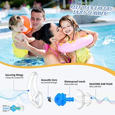  60 Pieces Ear Covers for Shower, Waterproof Ear Stickers Ear  Covers for Swimming Shower Ear Protectors with Waterproof Cotton Ear Plugs  for Shower Surfing Snorkeling and Other Water Sports : Health