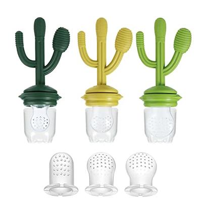 6pcs Fruit Feeder Pacifier Set, Silicone Mesh Bag Baby Food Feeder